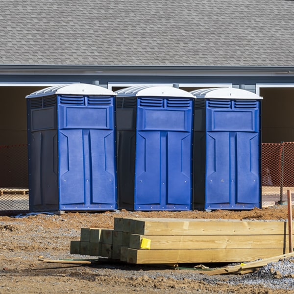 how can i report damages or issues with the portable toilets during my rental period in Lake Buena Vista